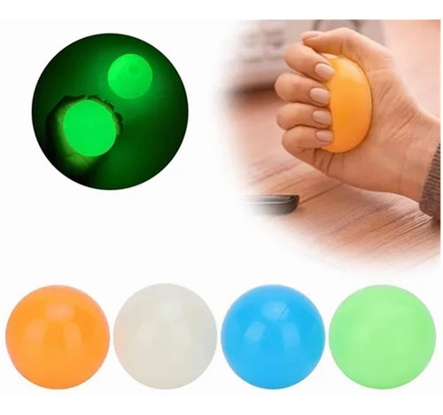 5 Bolas Pegajosas Fluorescentes Para Techo Luminous Ball