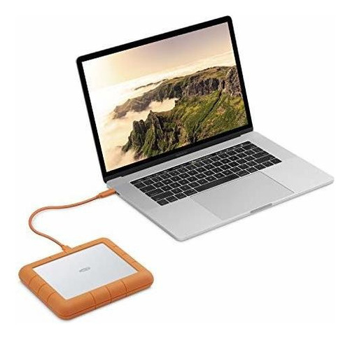Lacie Rugged Raid Shuttle - Disco Duro Externo Portátil 8 Tb, Compatible Con Usb-c Usb 3.0, Resistente Al Agua Y Al Polvo, Para Mac Y Pc, Ordenador Portátil, 1 Mo Adobe Cc (stht8000800)