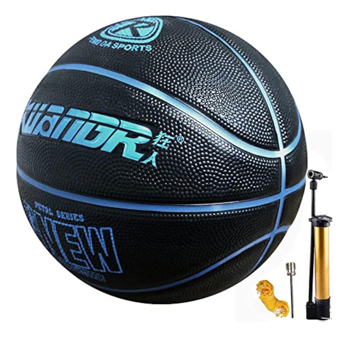 Senston Basketball Size 7 With Pump Indoor Outdoor Rubber