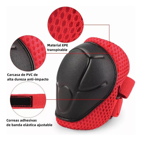 Juego De Casco De Bicicleta Para Niños, Rodilleras, Coderas