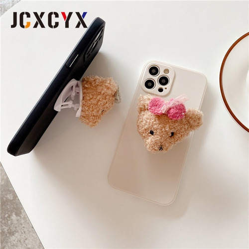 I Funda Para iPhone 3d Lindo Oso De Peluche De Encaje Con