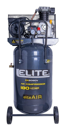 Imagen 4 de 8 de Compresor De Aire De Polea 3.0 Hp 180 Litros 130 Psi