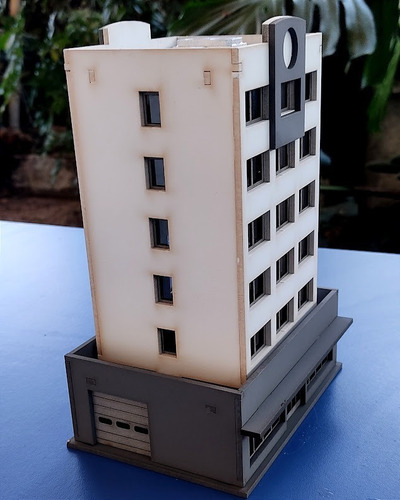 Jr - Edificio De 5 Plantas En Escala H0 Maqueta De Trenes!!