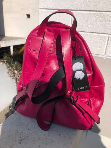 Mochila Prune Olympia Cuero Nueva Con Bolsa Original