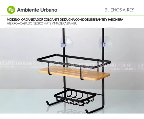 Ambiente Urbano - Organizador de Ducha Colgante Dos Estantes y