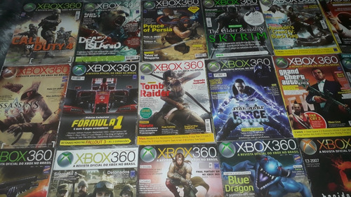 Lote 20 Revistas Oficiais X Box 360 + 9 Páginas Posters (Usado)