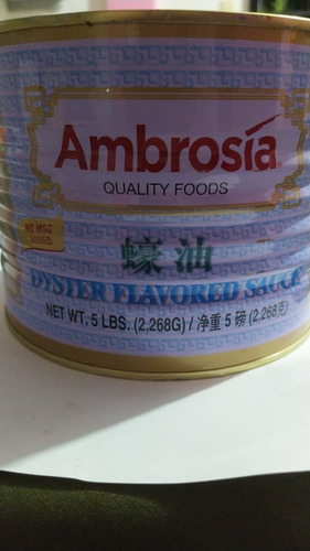 Salsa De Ostión Lata De 2.2  Ambrosia Quality Foods