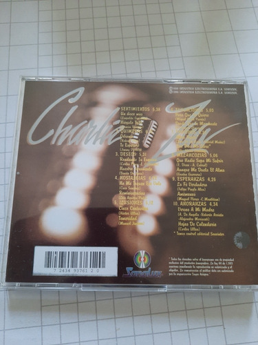 Charlie Zaa - Sentimientos. Cd - Primera Ed.