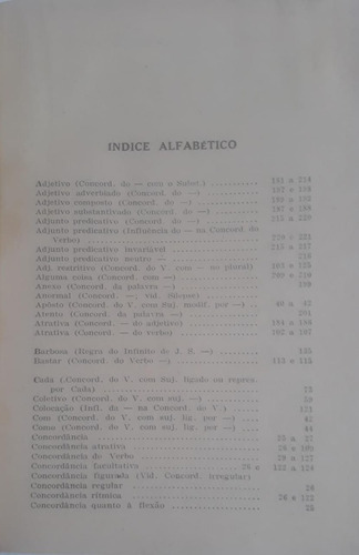 Sintaxe De Concordância Verbal De 1955 / Autor Carlos Góis = Estudos Da Lingua Portugues (Usado)