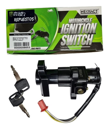 Switch Encendido Bajaj Boxer Ct 100 Tec 100 S1d Neoxact