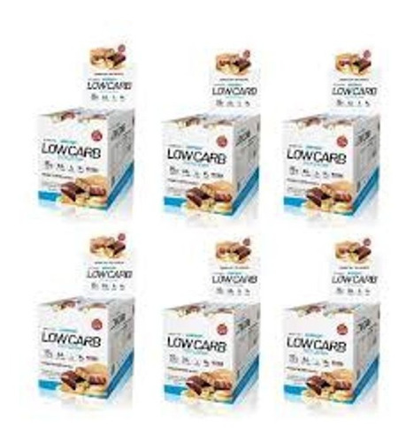 6 Caja Low Carb Protein Bar Gentech Barra Proteica Sin Tacc 