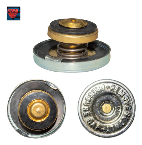 Tapa De Radiador Universal Sellada Tipo Redondo 12lbs