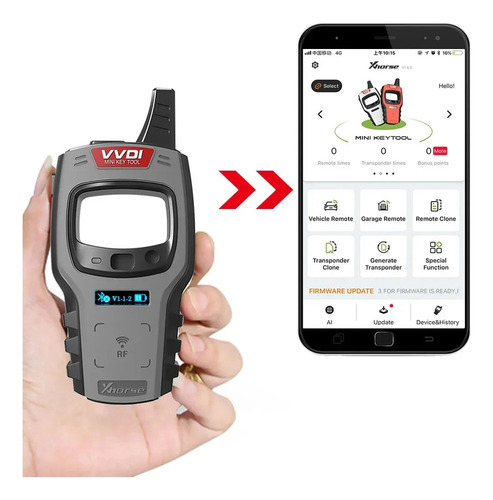 Mini Key Tool Xhorse Vvdi, Versión Global, Número 96 Bits Y