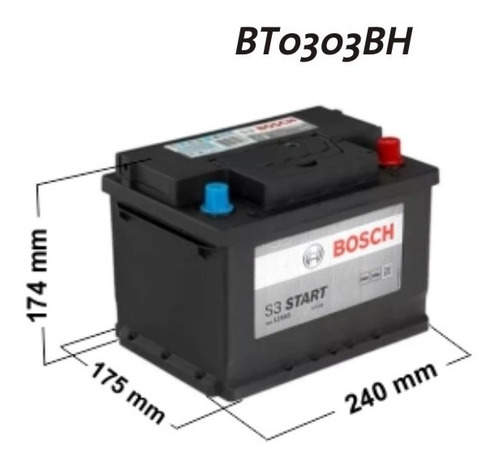 Imagen 1 de 2 de Bateria Bosch 12x65 S3 43d 0092s38053