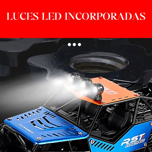 Auto Camioneta Radio Control Remoto Monster Truck Alumin 4x4 Verde Auto
