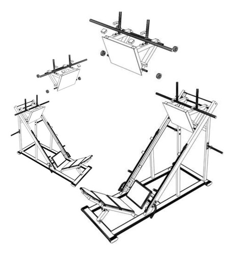 Projeto Digital De Aparelho Leg Press 45° - Receba Por E-mai