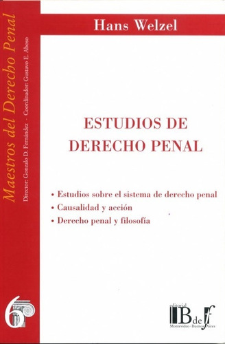 Estudios De Derecho Penal - Welzel, Hans