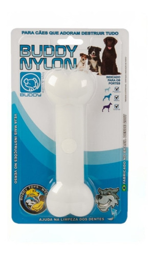 Imagem 1 de 2 de Brinquedo Mordedor Para Cães Buddy Toys Nylon Osso