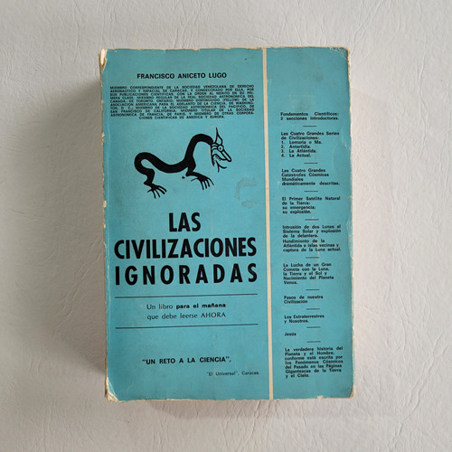 Aniceto Lugo : Las Civilizaciones Ignoradas . Latorre #