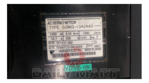 New In Box Yaskawa Sgmg-13a2aas Servo Motor Ssv