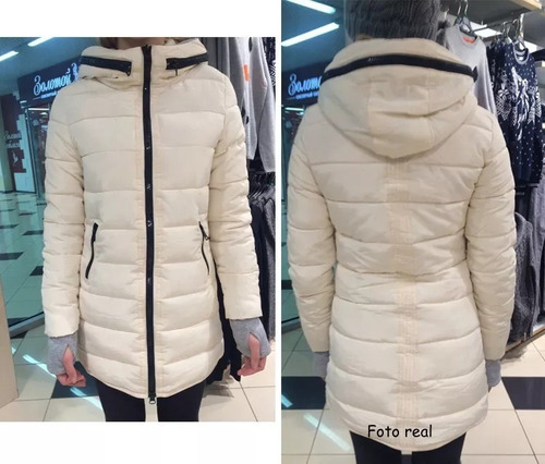 Campera Parka Dama Nylon Entrega Hoy! Invierno Rosa