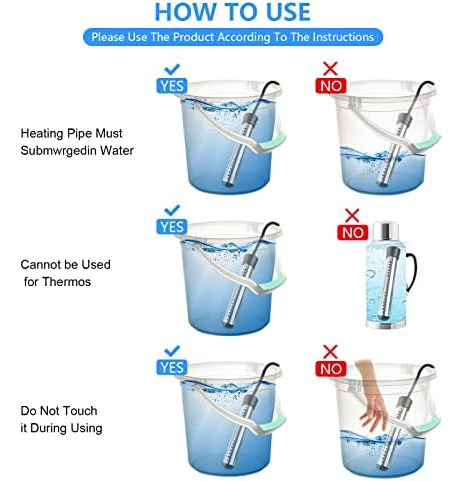 Calentador De Agua De Inmersión, Calentador De Agua Portátil