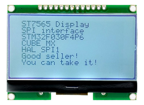 54 Display 128x64 12864 Verde Azul Preto Cinza Spi Iic I2c