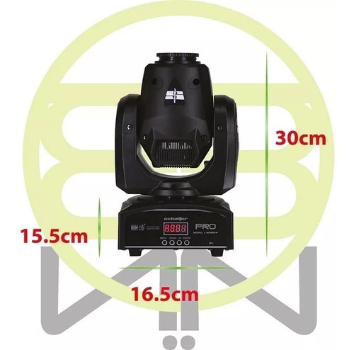 Imagen 4 de 6 de Schalter Spot Beam Cabeza Movil Led Alta Velocidad Gobos 45w