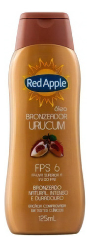 Óleo Bronzeador Red Apple Urucum Fps6 125ml