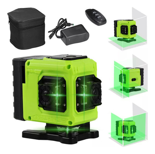 Nivel A Laser Verde 12 Líneas Multifuncionales 4d Plug Us