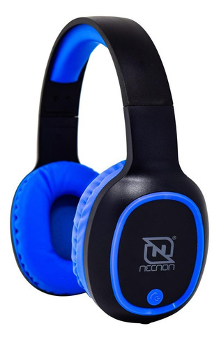 Imagen 1 de 2 de Audífonos Necnon NBH-04 PRO negro y azul