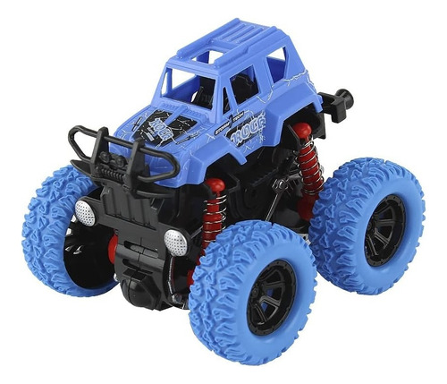 Carrinho Miniatura Monster Truck Pick Up Com Fricção Azul