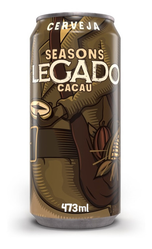 Imagem 1 de 4 de Cerveja Seasons Legado Cacau- Chopp/lata 473ml