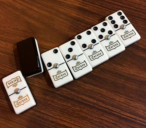 Domino Corona Retro Madera + Baraja Victoria Española