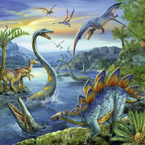 Imagen 3 de 6 de Rompecabezas Ravensburger 3x49 Pzas Dinosaurios