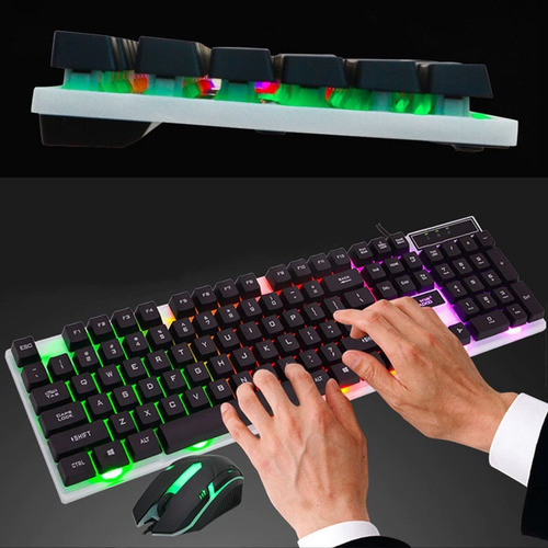Kit Teclado Y Mouse Gamer Urban Hecate Impermeable Ñ Skyway