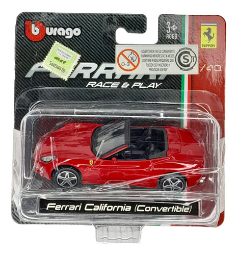 Autos De Juguete Ferrari Escala 1:43 Colección Marca Burago