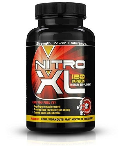 Nitro Xl | Óxido Nítrico Culturismo Suplemento  con L-argin
