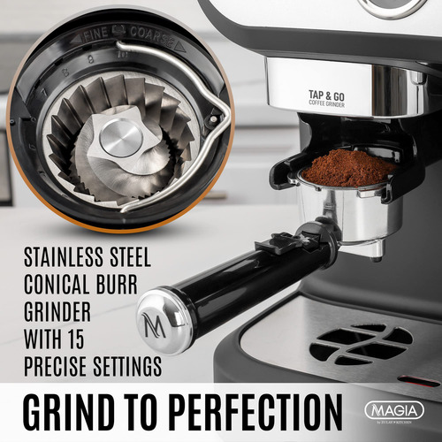 Máquina De Café Expresso Zulay Kitchen Magia Manual Com Moed