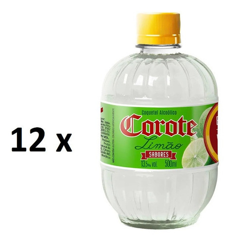 12 Coquetel Corote Limão 500ml