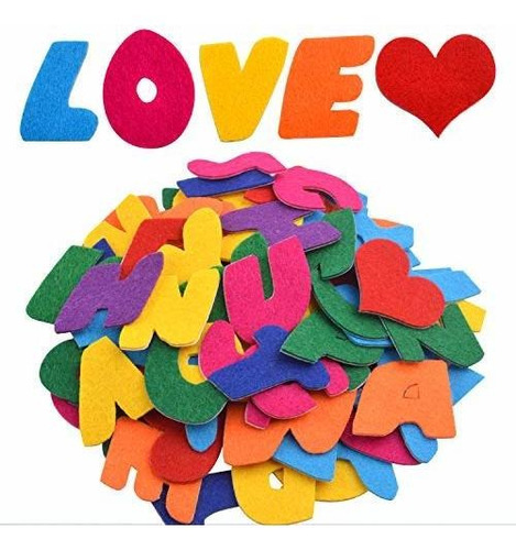 Arte Y Manualidad Para Ni Felt Letter Stickers, 104 Pcs Asso