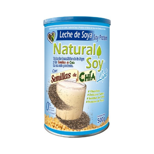 Leche De Soya Natural Soy + Semillas De Chia
