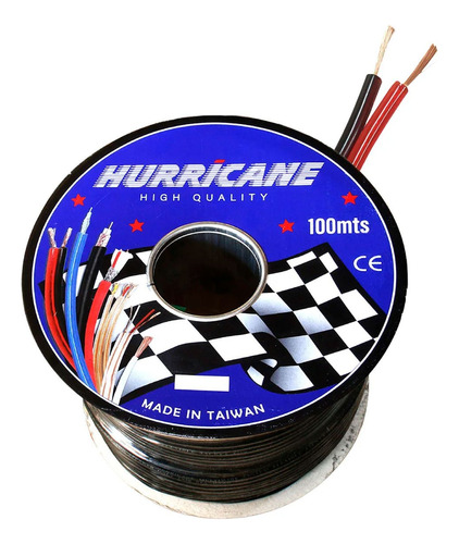 Cable Mellizo R/n Cristal 14awg Ap-1250 Hurricane X Rollo