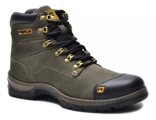 Bota Botina Masculina Caterpillar 100% Couro Legítimo Original