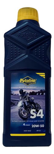 Aceite Moto Putoline Mineral S4 4t 20w50-all Motors -