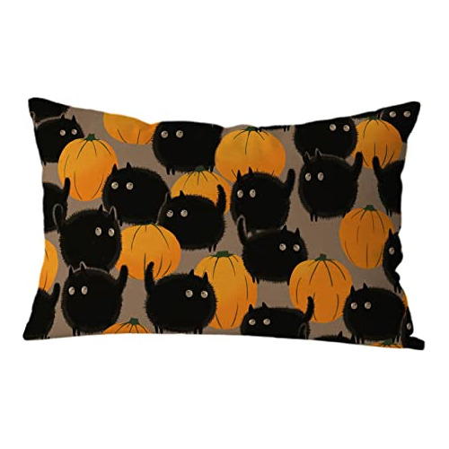 Gagec Halloween Pillow Covers 12x20 Inch Halloween Mwslc