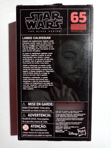 Star Wars Black Series Lando Calrissian 6 Pulgadas 2017 #1 (Usado)