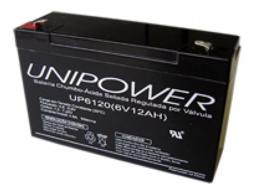 Bateria Selada Unipower Up6120 6v 12ah Skd F187