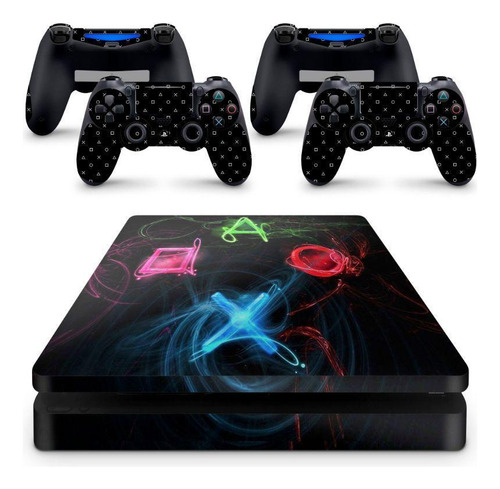 Skin Adesivo Protetor Ps4 Slim Sony Playstation Sony God Of