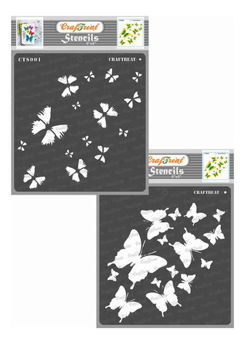 Craftreat Plantilla Mariposa Capa Para Pintar Madera Papel 2